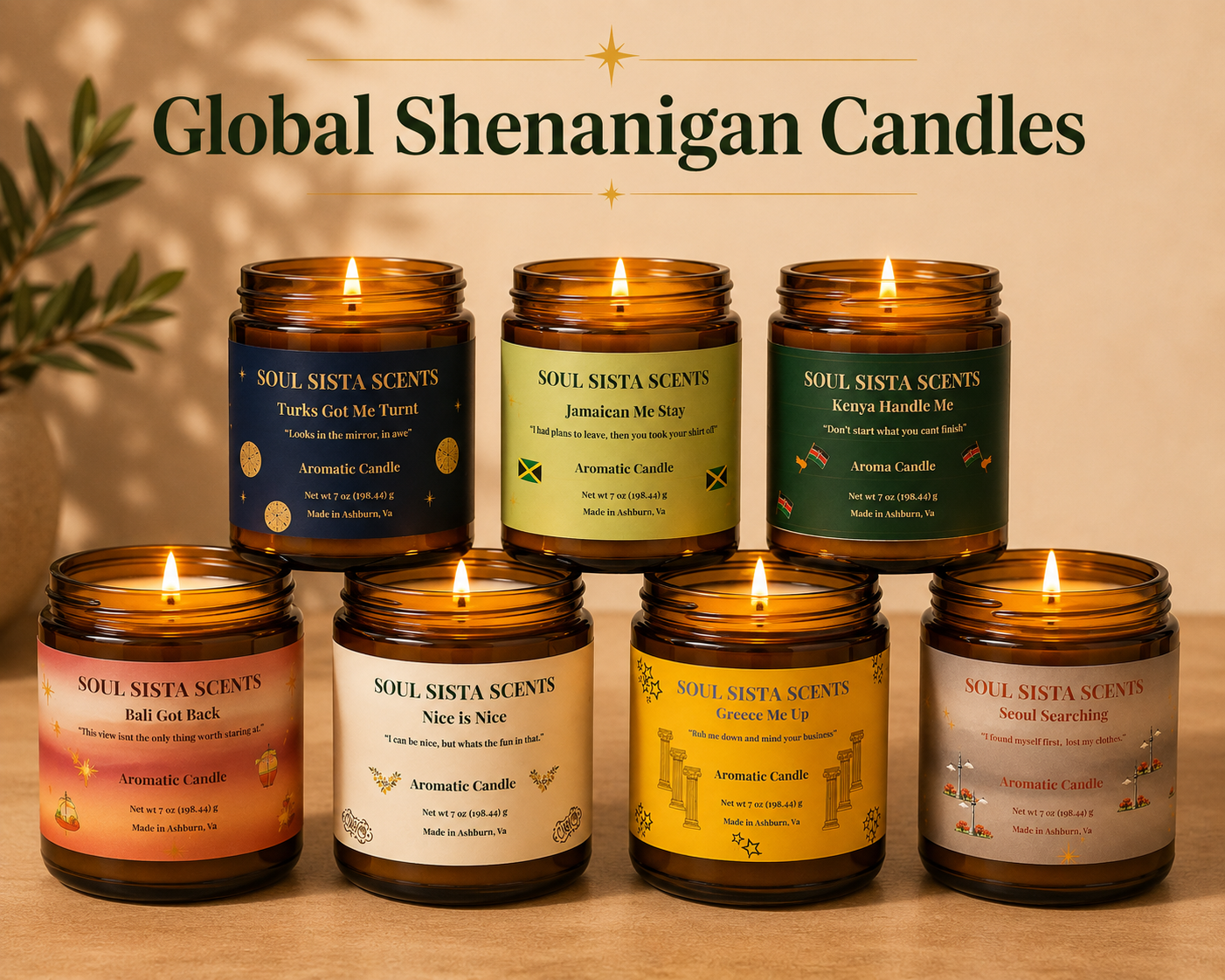 Global Shenanigans | Travel-Inspired Scented Candles