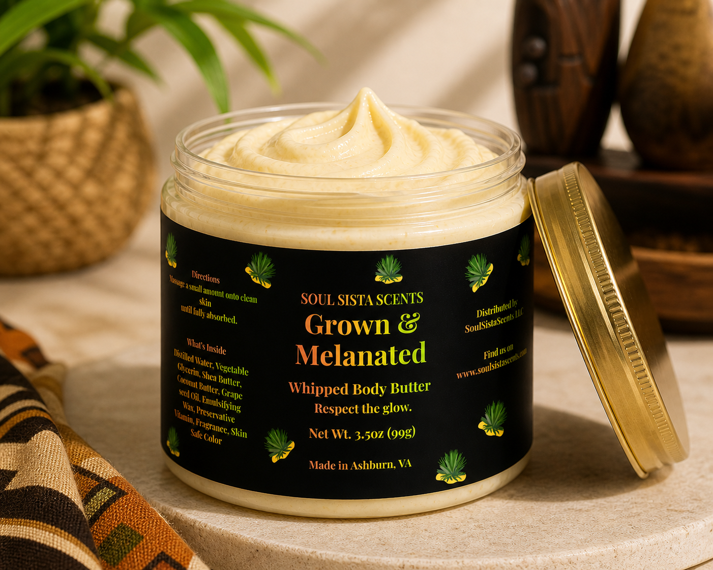 Grown & Melanated – Whipped Body Butter