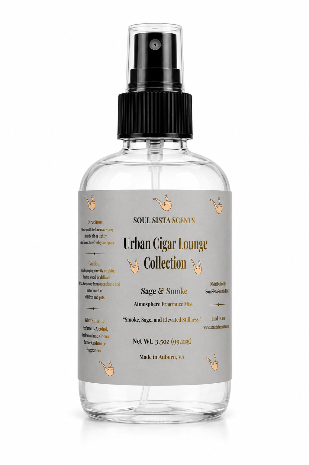 Refresh Smoke-Exposed Hair, Clothes & Linens – Warm Teakwood + Cashmere Spray | Smoke & Sage™