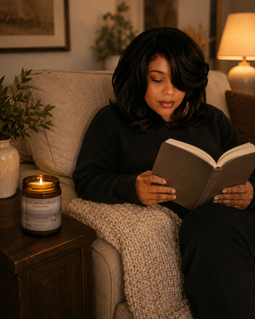 Warm Cashmere & Coffee Scented Candle – Seoul Searching