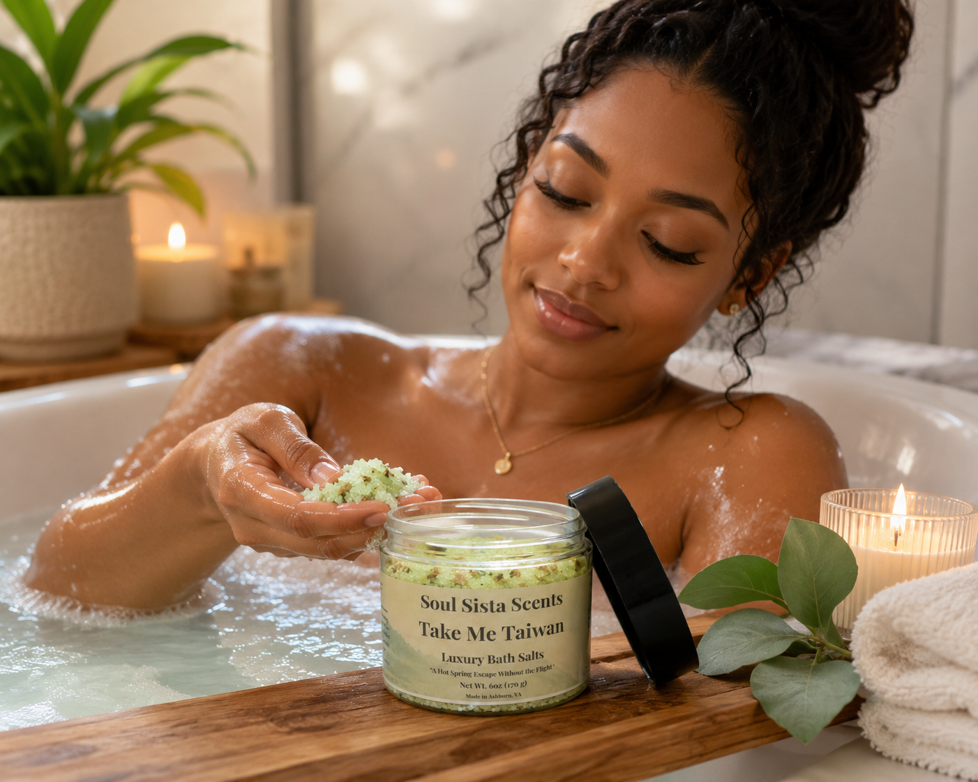 Take Me Taiwan Bath Salts | Exotic Botanical Soak | 6-oz
