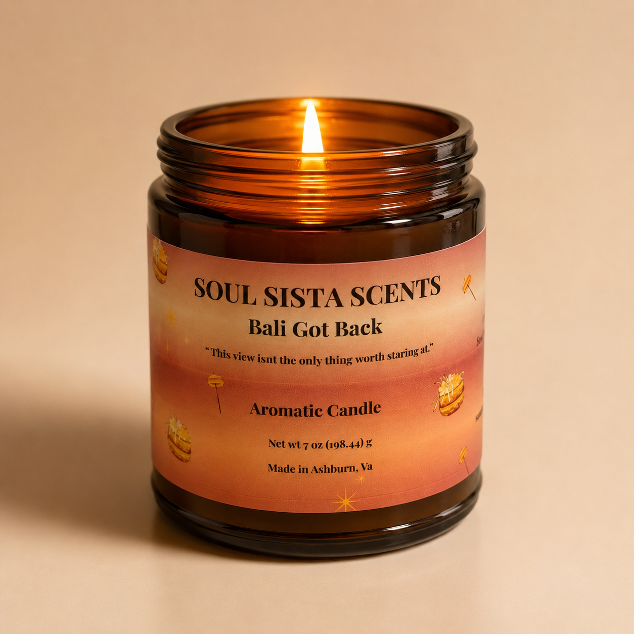 Relaxing Coconut Vanilla Scented Candle – Warm Tropical Home Fragrance | Bali Got Back™