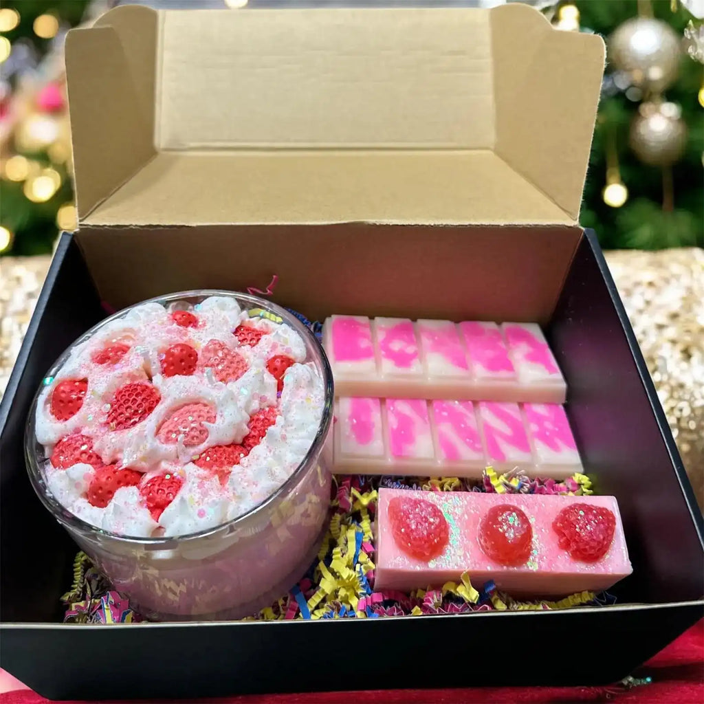 Berry Cream Dessert Candle Set 