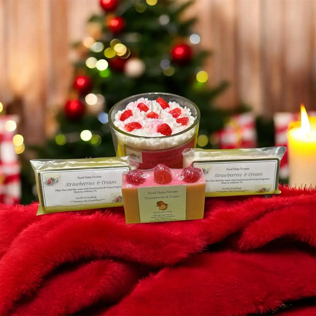 Berry Cream Dessert Candle Set 