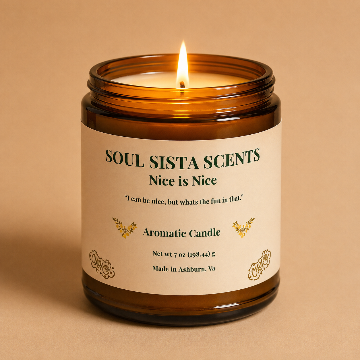 Fresh Citrus Scented Candle – Orange, Grapefruit & Soft Vanilla | Nice Is Nice™
