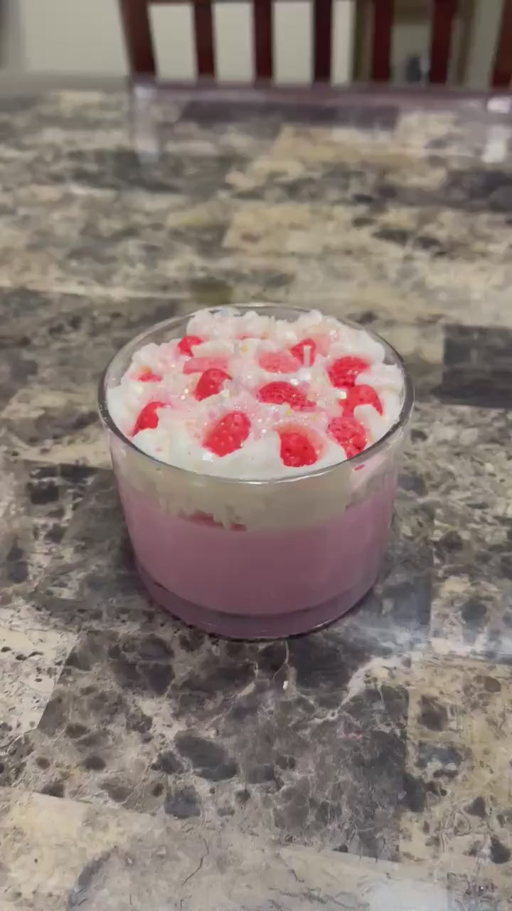 Berry Cream Dessert Candle Set 